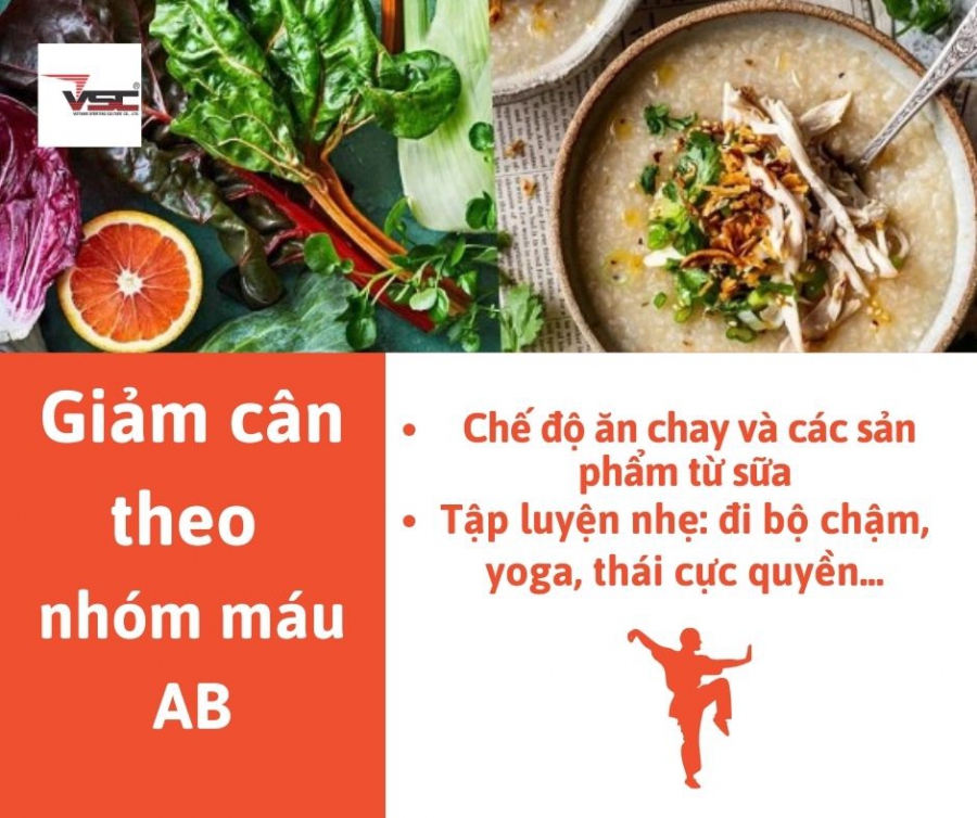 Giảm cân theo nhóm máu AB