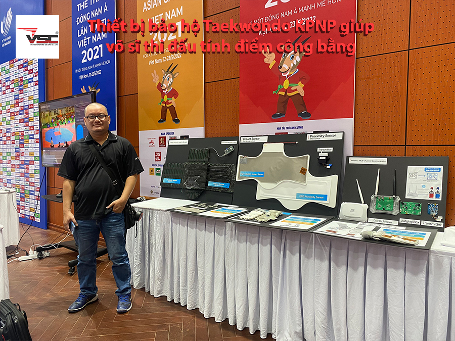 Thiết bị bảo hộ Taekwondo KPNP giúp võ sĩ thi đấu tính điểm công bằng