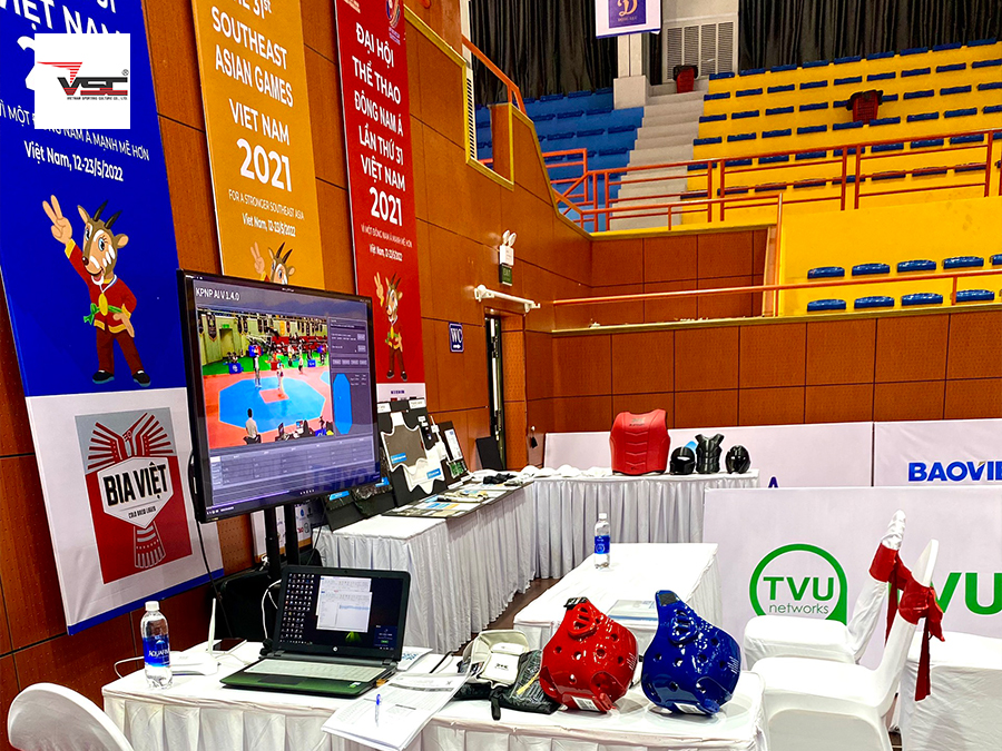 Thiết bị bảo hộ Taekwondo KPNP giúp võ sĩ thi đấu tính điểm công bằng