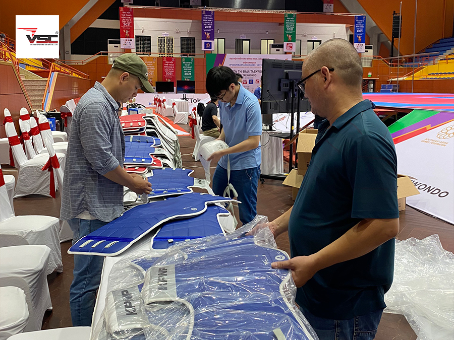 Thiết bị bảo hộ Taekwondo KPNP giúp võ sĩ thi đấu được tính điểm công bằng